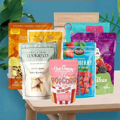 Custom Printed Dried Fruit food packaging pouches stand up pouches digital print with low MOQ