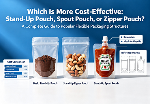 Stand-Up Pouch, Spout Pouch, or Zipper Pouch: Which Is More Cost-Effective?